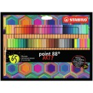 FINELINER STABILO POINT 88 ARTY SET À 65 KLEUREN