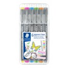 STAEDTLER PIGMENT LINER FINELINER 6 ST 0.3 MM