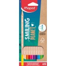 KLEURPOTLOOD MAPED SMILING PLANET 12 KLEUREN