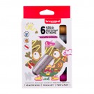 PLAKKAATVERF STICKS BRUYNZEEL 6 METALLICKLEUREN