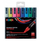 VERFSTIFT POSCA PC5M SET À 8 KLEUREN