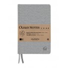 NOTITIEBOEK AURORA OCEAN A5 192BLZ LIJN 80GR GRIJS