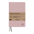 NOTITIEBOEK AURORA OCEAN A5 192BLZ LIJN 80GR ROOD