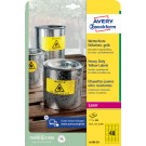 ETIKET AVERY L6103-20 45.7X21.2MM GEEL 960STUKS