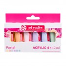 TAC ACRYLVERF SET PASTEL 6X12 ML