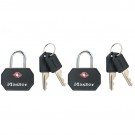 HANDSLOT MASTERLOCK 2 GELIJKSL ALU TSA ZWART 30MM