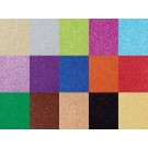 GLITTERKARTON FOLIA 50X70 PAK 15KL ASSORTI