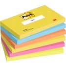 MEMOBLOK 3M POST-IT 655 76X127MM ENERGETIC COLOURS