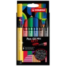 VILTSTIFT STABILO PEN 68 MAX ARTY 6 KLEUREN