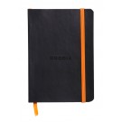 NOTITIEBOEK RHODIA A6 LIJN 72 VEL 90GR ZWART