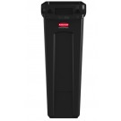 AFVALBAK RUBBERMAID SLIM JIM VT 87L ZWART