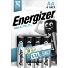 BATTERIJ ENERGIZER MAX PLUS AA ALKALINE 4ST