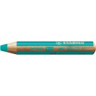 KLEURPOTLOOD STABILO 880 WOODY 3 IN 1 TURQUOIS