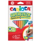 KLEURPOTLOOD CARIOCA SUPERCOLOR TRIANGULAR 12ST
