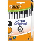 BALPEN BIC CRISTAL M 10ST ZWART