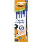 BALPEN BIC CRISTAL M 5ST BLAUW