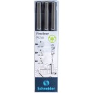 FINELINER SCHNEIDER PICTUS 3ST ZWART