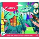 VILTSTIFT MAPED JUNGLE FEVER JUMBO SET 12 KLEUREN