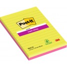 MEMOBLOK 3M POST-IT 5845 SS 127X203MM LIJN ASS KL