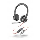 HEADSET HP POLY BLACKWIRE 8225 STEREO USB-C