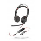 HEADSET HP POLY BLACKWIRE 5220 STEREO USB-C 3.5 MM
