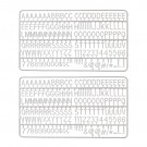 LETTER SET IEZZY VOOR LETTERBORD 2X150 WIT