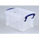 OPBERGBOX REALLY USEFUL 1.6 LITER TRANSPARANT WIT