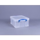 OPBERGBOX REALLY USEFUL 21 LITER TRANSPARANT WIT