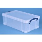 OPBERGBOX REALLY USEFUL 12 LITER TRANSPARANT WIT