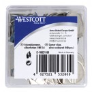 HOEKCLIPS WESTCOTT ALUMINIUM ZILVERKLEURIG