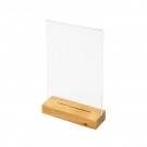 HOUTEN MENUHOUDER T TAFELDISPLAY A5 PORTRET