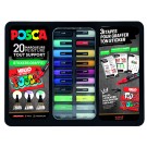 VERFSTIFT POSCA GRAFFITI METALEN KOFFER 20ST