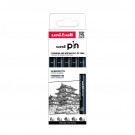 FINELINER UNI-BALL PIN ASP008 SET À 5 BREEDTES ZW