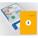 ETIKET RILLPRINT 105X74MM FLUOROR 800 ETIKETTEN