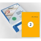 ETIKET RILLPRINT 210X148MM FLUOROR 200 ETIKETTEN