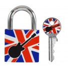 HANGSLOT MASTERLOCK 30MM GITAAR MOTIEF