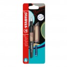 VULPEN STABILO FLOW BLISTER M LICHTBRUIN