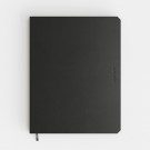 NOTBK DE KEMPEN ASHBLACK 171X220 LIJN 192PAG ZWART