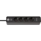 STEKKERDOOS BRENNENSTUHL ECO 4VDIG 2 USB C 1.5M ZW