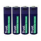BATTERIJ TRUST USB-C OPLAADBAAR AA 4 STUKS