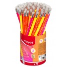 GRAFIETPOTLOOD MAPED NEON KOKER 72 STUKS ASSORTI