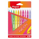 VILTSTIFT MAPED NEON SET 10 KLEUREN