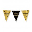 CLASSY PARTY FLAGS FOIL HAPPY BIRTHDAY