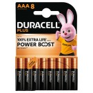 BATTERIJ DURACELL PLUS POWERBOOST AAA X8