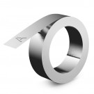 Relieftape Dymo zelfklevend aluminium 12mm zilver