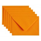 ENVELOP PAPICOLOR C6 114X162MM 6ST ORANJE