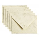 ENVELOP PAPICOLOR C6 114X162MM 6ST MARBLE IVOOR