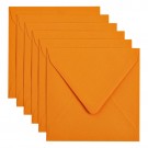 ENVELOP PAPICOLOR 140X140 6ST ORANJE