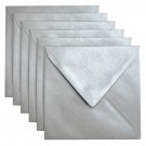 ENVELOP PAPICOLOR 140X140 6ST ZILVER