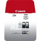 INKCARTRIDGE CANON PG-560 CL-561 ZWART KLEUR